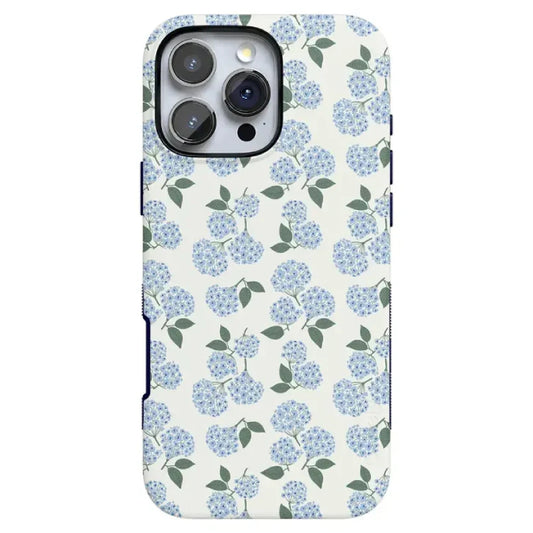 Nantucket Cottage | Blue Hydrangea | Compatible with MagSafe | Bold Protective Design