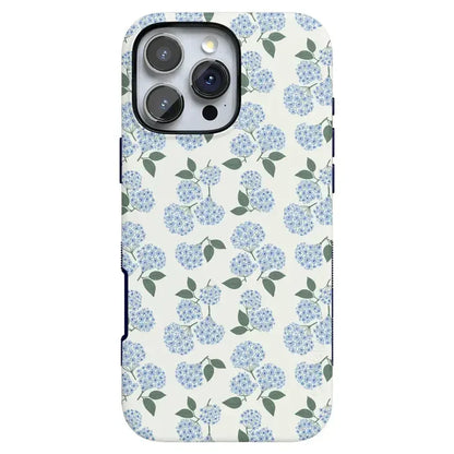 Nantucket Cottage | Blue Hydrangea | Compatible with MagSafe | Bold Protective Design