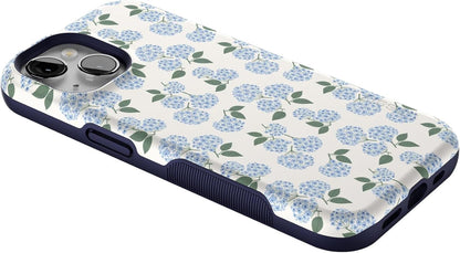 Nantucket Cottage | Blue Hydrangea | Compatible with MagSafe | Bold Protective Design