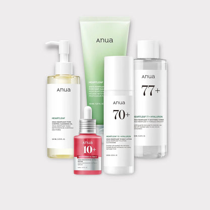 5-Step Korean Skincare Bundle for Radiant Glass Skin & Daily Hydration