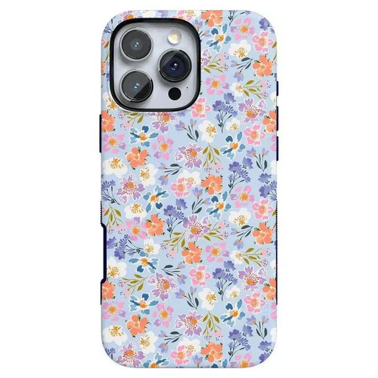 Supra-Calm iPhone Case | Poppy Meadows | Pastel Floral | Bold Protective Design | Compatible with MagSafe