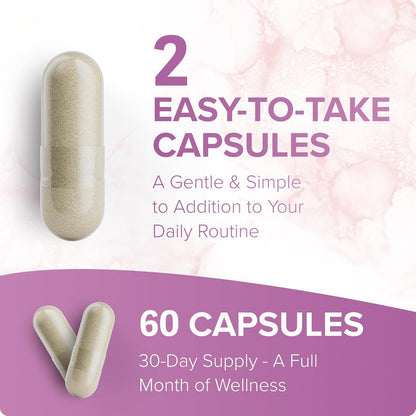 Rosabella Saffron Blend – Mood & Focus Support – Saffron, B6, Magnesium – 60 Capsules