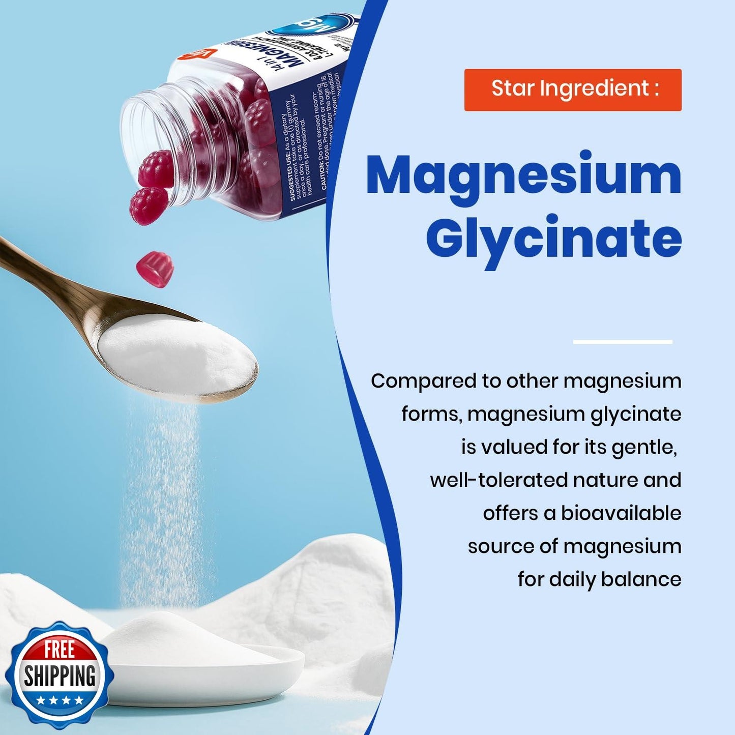 14-in-1 Magnesium Complex Gummies – with Ashwagandha, L-Theanine, D3