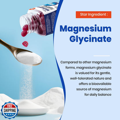 14-in-1 Magnesium Complex Gummies – with Ashwagandha, L-Theanine, D3