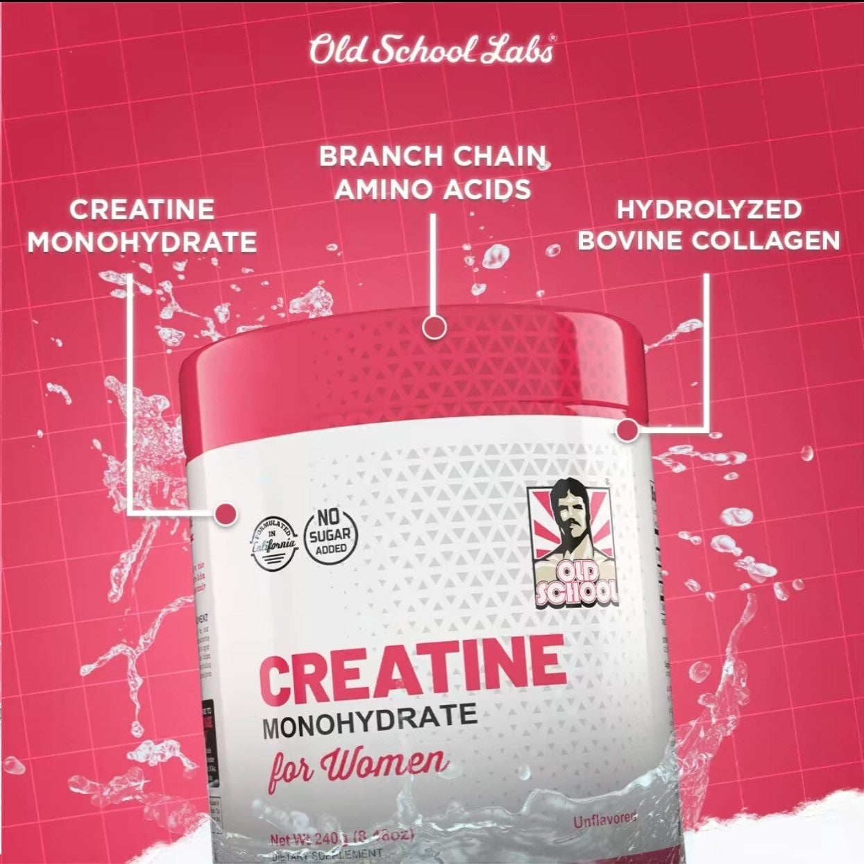 Creatine Monohydrate for Women – 240g (30 Servings)