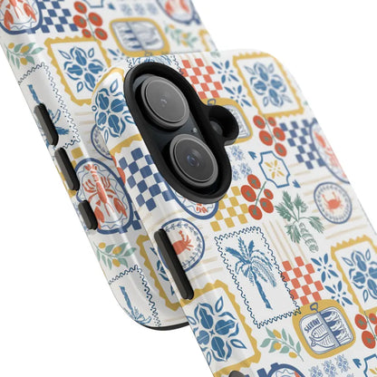 Sardine Phone Case Fisherman Aesthetic Italian Summer Protective Mediterranean Phone Cases Coastal Preppy La Dolce Vita