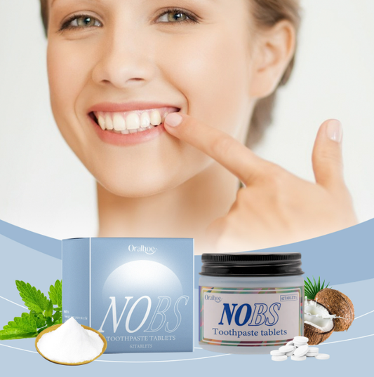 Toothpaste Tablets - Nano Hydroxyapatite, Fluoride & Plastic Free, Eco & Travel Friendly - Remineralize with NHA (1 Month)